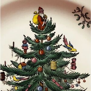 Spode Christmas Tree dinner plate, made in England